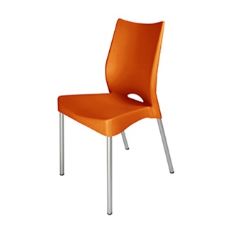 Silla plástica One reforzada naranja
