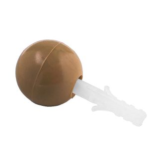 Tope Puerta Esferico Café 20 Un C/ Tornillo