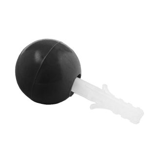 Tope Puerta Esferico Negro caja 25Un C/Tor