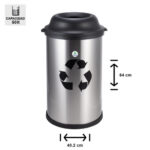 basurero-acero-inoxidable-50lts-soin-BIN-50A