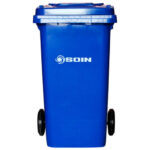 CONTENEDOR DE RESIDUOS PLASTICO CON RUEDAS AZUL 240 LTS.