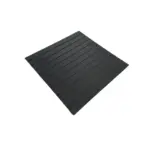 Panel Ranurado 120x120 cm Negro Mate 18mm