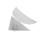 Esquinero Tripartito 62mm Blanco