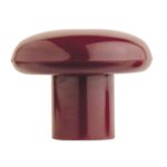 Perilla Plástica 38mm Guinda 10 un