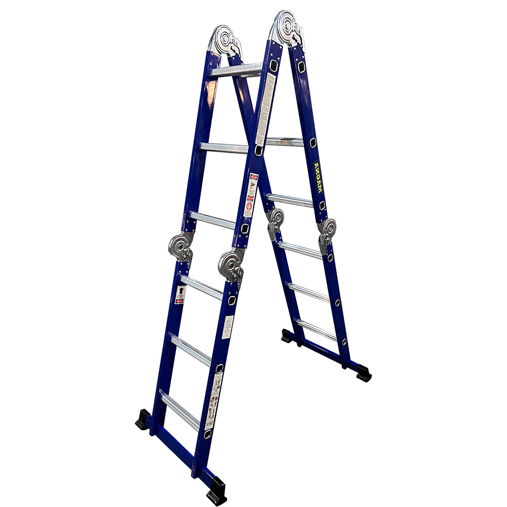 ESCALERA MULTIPROPÓSITO DE ACERO 12 PELDAÑOS