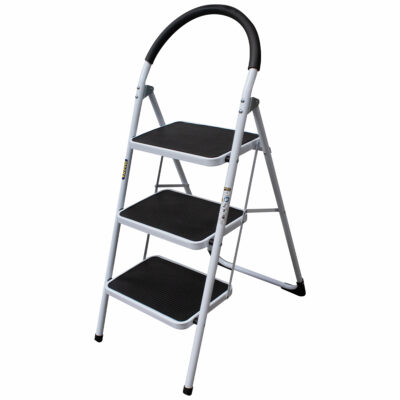 PISO ESCALERA PLEGABLE DE ACERO CON 3 PELDAÑOS – 150 kg