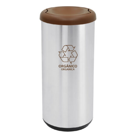 BASURERO ICONICO CAFE 40L ACERO INOX. TRAMONT