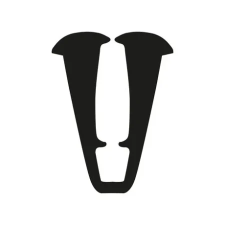 Burlete U 1003 Negro 100mts